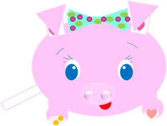 bright starts pretty in pink pull and play pig